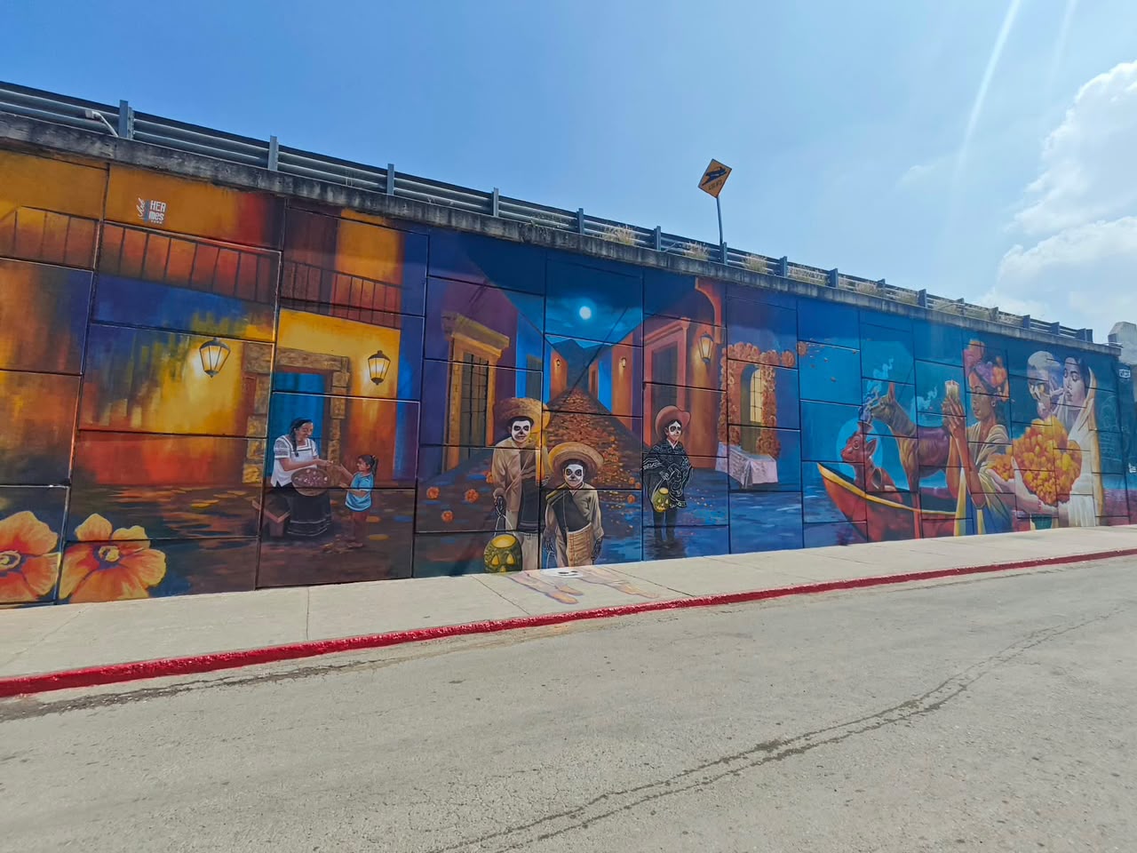 Cerca de un millón de jóvenes crean murales por el Día de Muertos