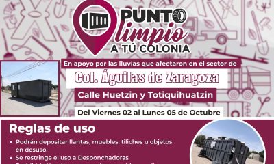 Hay cinco puntos limpios en tu colonia este fin de semana