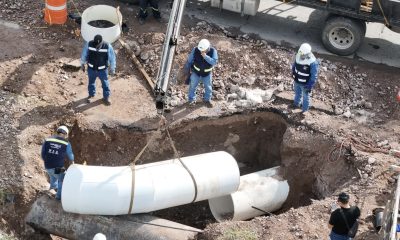 Recuperación gradual del suministro de agua tras trabajos en El Sauz