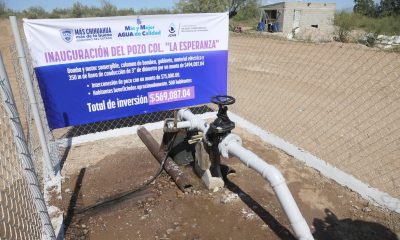 Nuevo pozo de agua beneficiará a 150 familias en Julimes