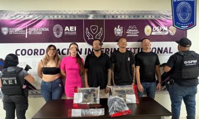 Detienen a cinco personas con armas y droga en Cerro Coronel