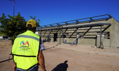 Avanza construcción de salón de usos múltiples en Jardines de Sacramento