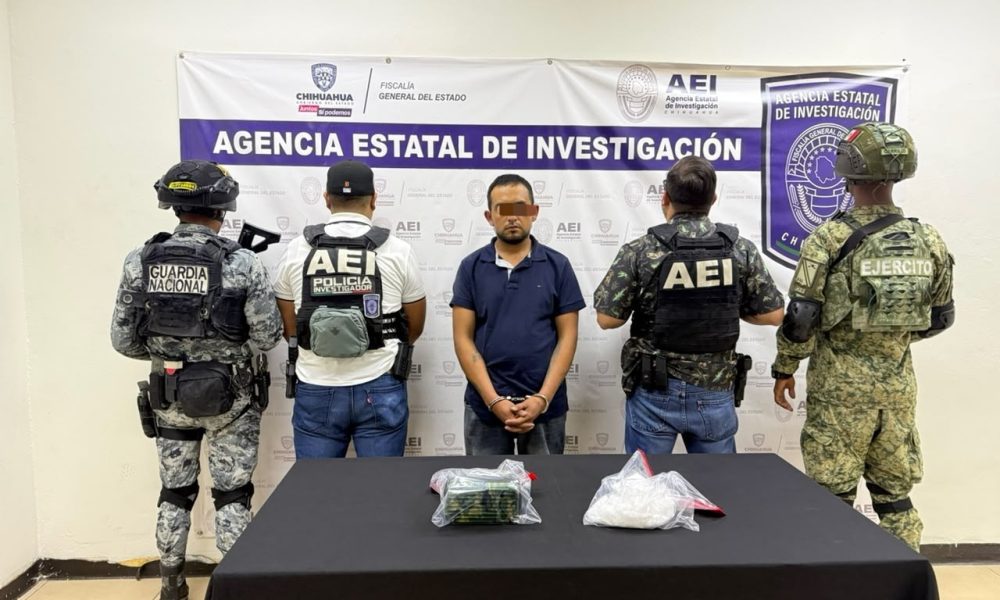 Detienen a hombre con 396 gramos de cristal en Ciudad Juárez