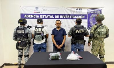 Detienen a hombre con 396 gramos de cristal en Ciudad Juárez