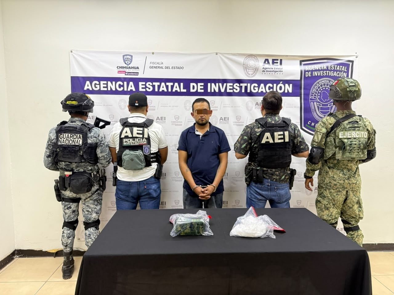 Detienen a hombre con 396 gramos de cristal en Ciudad Juárez