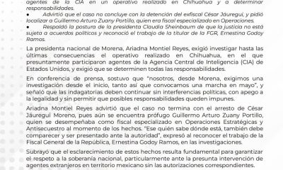 Morena demanda esclarecer operativo en Chihuahua tras detención de exfiscal