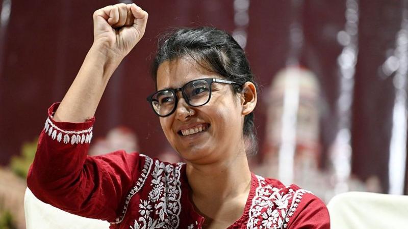 Neha Bora, activista de la Generación Z, lidera protestas en India