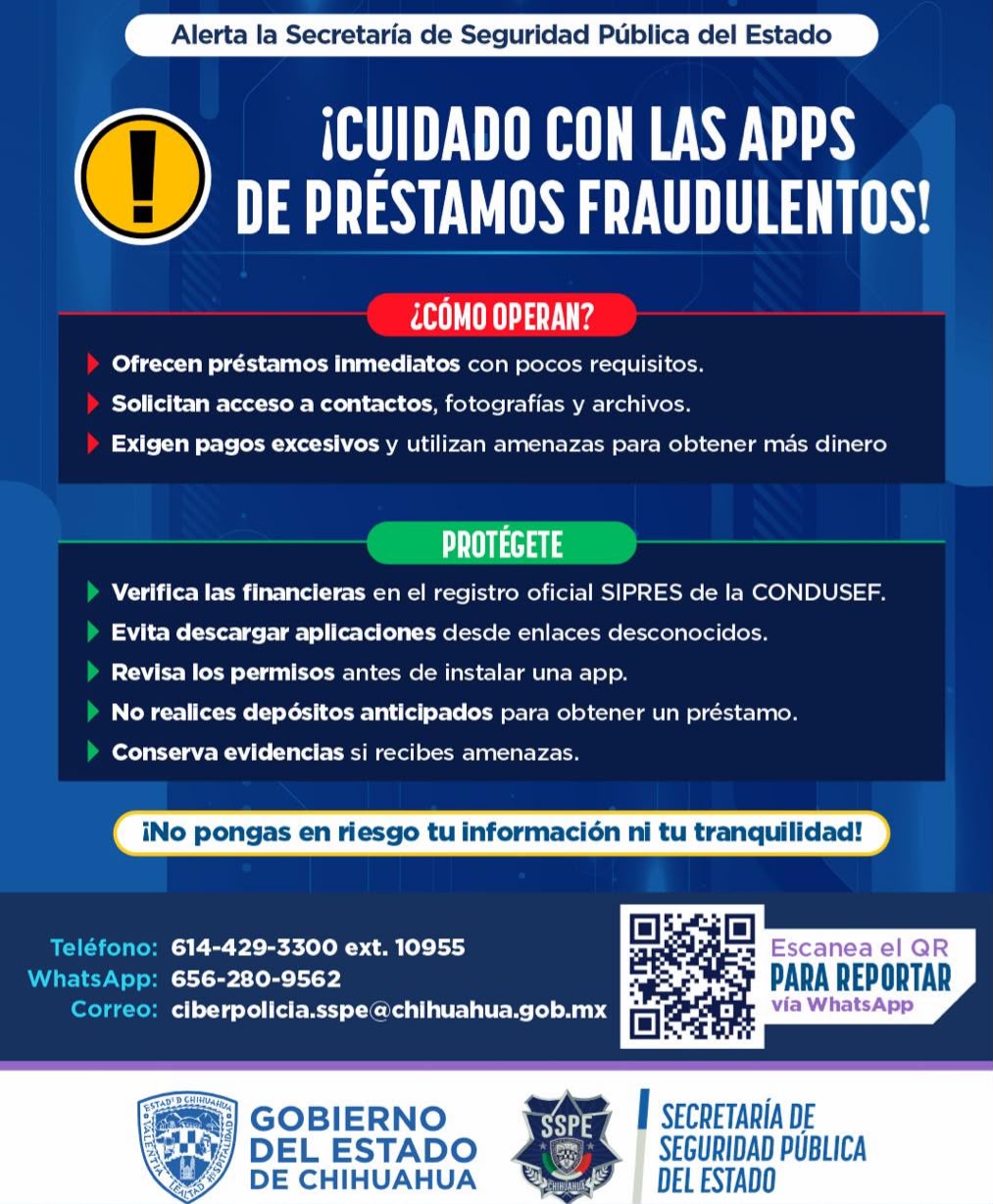 Alerta por aplicaciones de préstamos que extorsionan a usuarios con datos personales