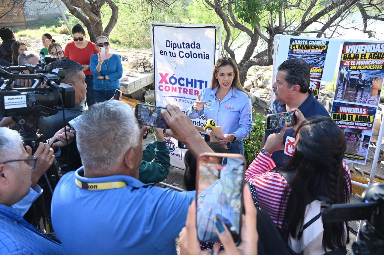 Diputada exige atención a familias afectadas por inundaciones en Juárez