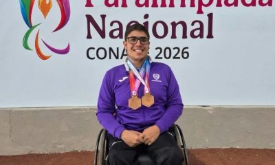 Diego Rodríguez de la UACH gana bronce en lanzamiento de jabalina paralímpico