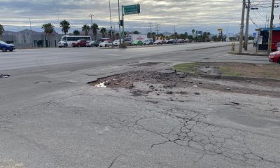 Lluvias generan baches en calles y avenidas de Chihuahua