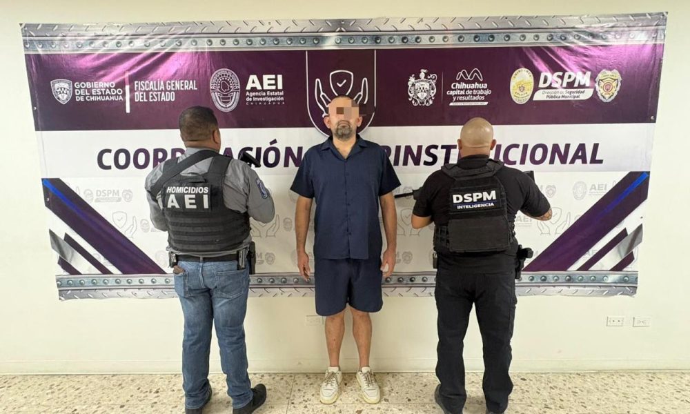 Detienen a hombre buscado por homicidio en Chihuahua
