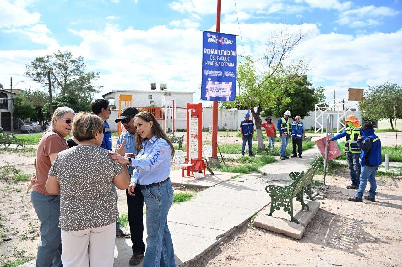 Impulsa diputada rehabilitación del parque Pradera Dorada
