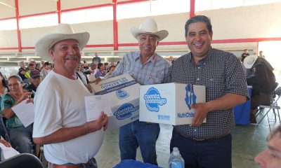 Arturo Zubía participa en entrega del programa NutriChihuahua en Matamoros
