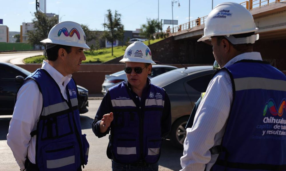 Alcalde supervisa daños en jardinera de Teófilo Borunda y Universidad