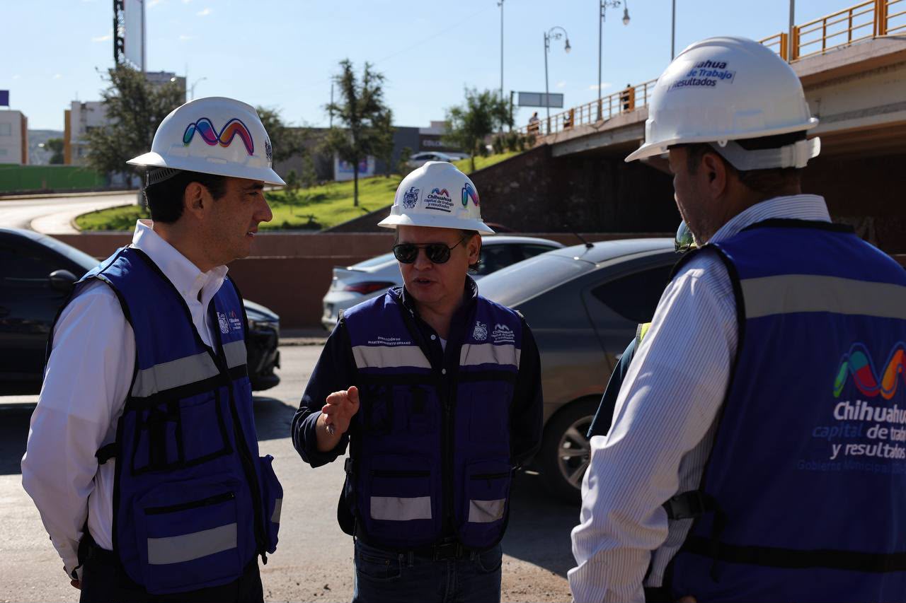 Alcalde supervisa daños en jardinera de Teófilo Borunda y Universidad