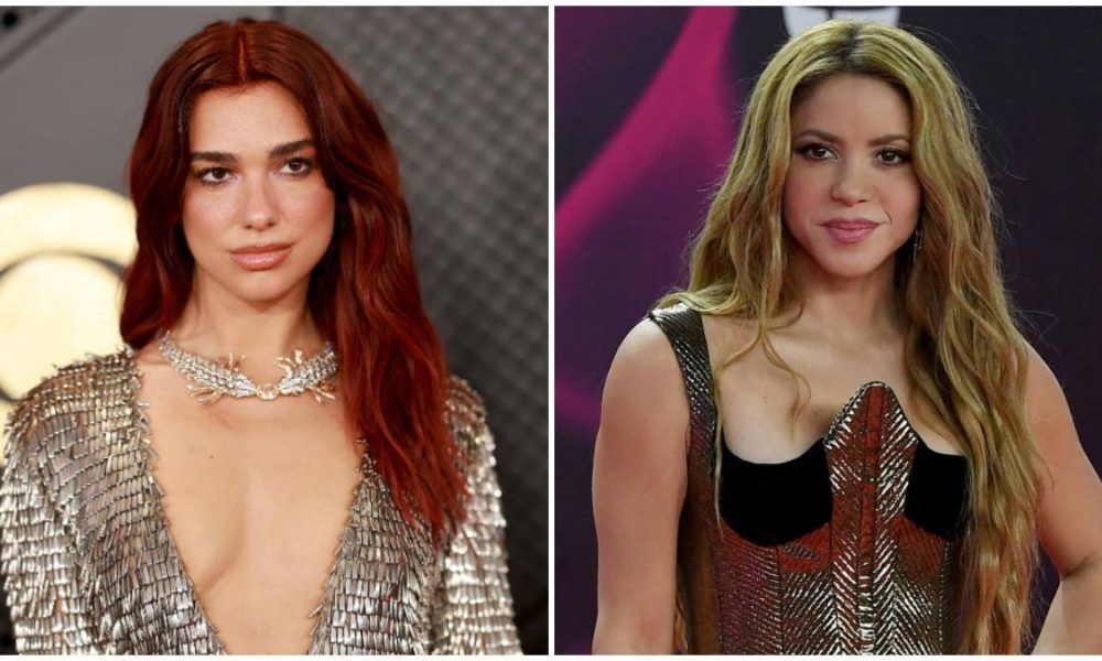 Shakira y Dua Lipa cantan juntas en Madrid durante gira