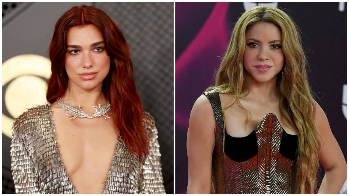 Shakira y Dua Lipa cantan juntas en Madrid durante gira