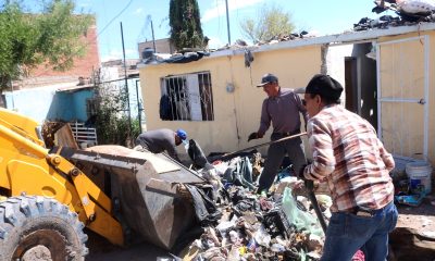 Retiran 49.5 toneladas de basura en vivienda de la colonia Villa