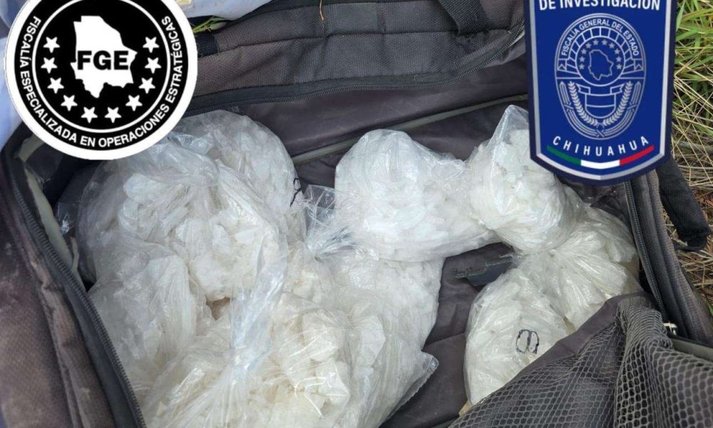 Localizan casi siete kilos de cristal abandonos en terreno baldío