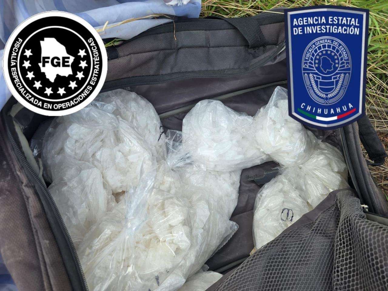 Localizan casi siete kilos de cristal abandonos en terreno baldío